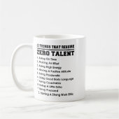 10 Things That Require Zero Talent Motivational  Kaffeetasse (Links)