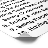 10 Things That Require Zero Talent Motivational  Poster (Ecke)