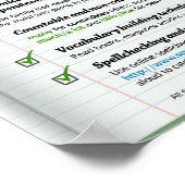 10 Tipps zur Verbesserung Ihrer Grammatik Poster (Ecke)