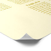 10-Tisch-Hochzeits-Sitzplan Elfenbein-Kalligrafie Poster (Ecke)