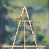 10 Tische Einfache Minimalistische Hochzeitssitzka Acrylschild (Neutral)