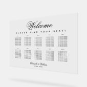 10 Tische Einfache Minimalistische Hochzeitssitzka Acrylschild (Winkel)