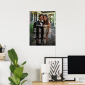 10 Tische elegante Hochzeitskarte für das Foto Poster (Heimbüro)