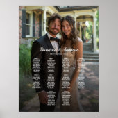 10 Tische elegante Hochzeitskarte für das Foto Poster (Vorne)