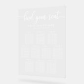 10 Tische für Hochzeiten Acrylschild (Winkel)