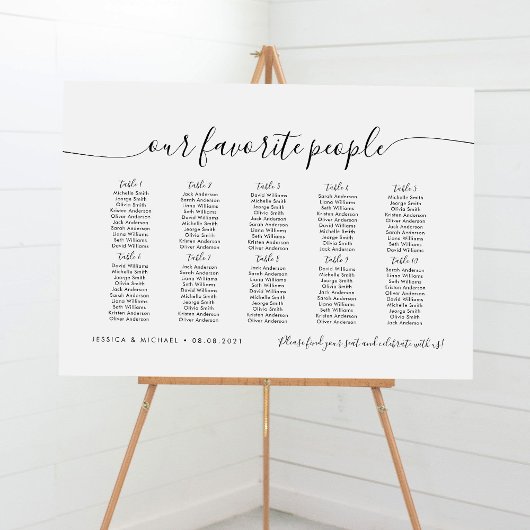 10 Tische modernisieren unsere Lieblingssitzkarte Poster