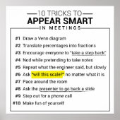 10 Tricks zu erscheinen Smart während der Sitzunge Poster (Vorne)