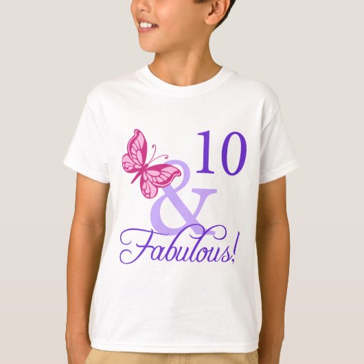 10 und toller Geburtstag T-Shirt (Vorderseite)