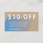 10 US$ Discount Business Card Visitenkarte (Vorderseite)