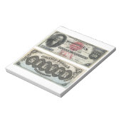 10 US-Dollar Banknotensilberzertifikat 1878 Notizblock (Rotiert)