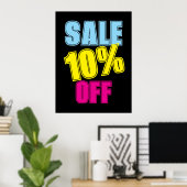10% Verkaufsabrechnung, Einzelhandelsverkauf Besch Poster (Heimbüro)