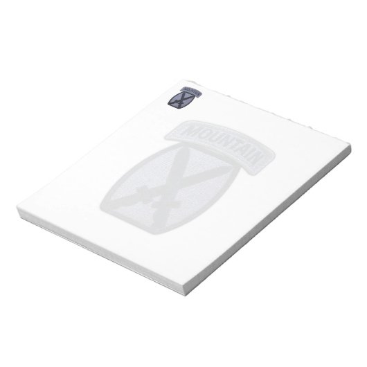 10. Veteranen der Gebirgsabteilung - Tierpflaster Notizblock (Rotiert)