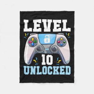 10 Video Game 10. Geburtstag Gamer Boys Ki Fleecedecke