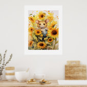 10 von 17 Sonnenblumengarten Miceville Poster (Küche)