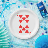 10 von Herzen Pappteller (Party)