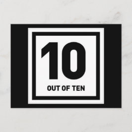 10 von zehn frechen Bemerkungen Komplimente Postkarte