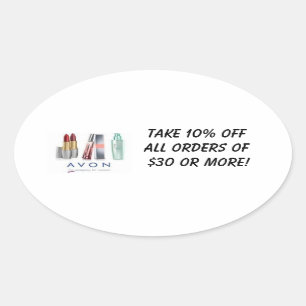 10% weg von den Broschüren-Aufklebern Ovaler Aufkleber