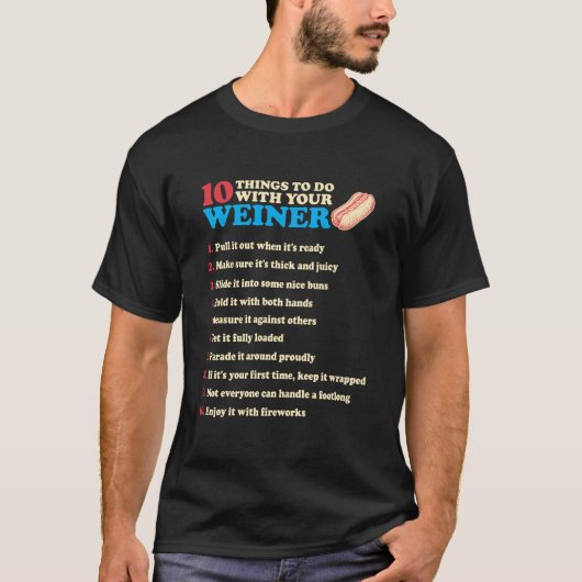 10 Weiner Tips T-Shirt (Vorderseite)