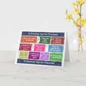 10 Wichtige Tipps für Pickleball Karte (Gelbe Blume)