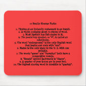 10 wirklich merkwürdige Tatsachen Mousepad (Vorne)