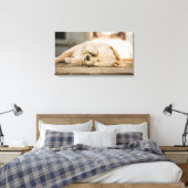 10-wöchiger Welpe, der sich die Augen reibt Leinwanddruck (Insitu (Schlafzimmer))