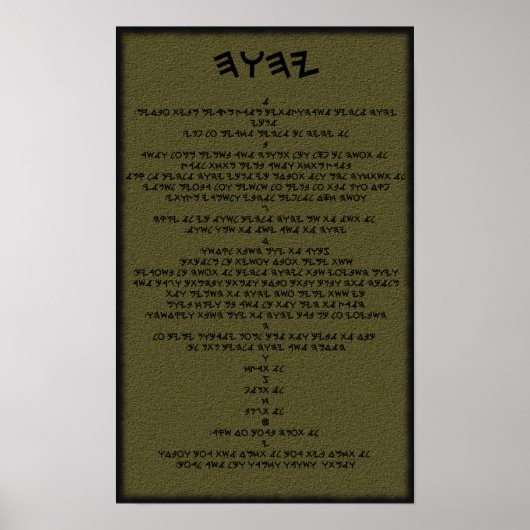 10 Worte von Yah Poster (Vorne)