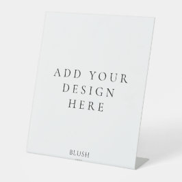 10"x12" Blendzeichendruck Sockelschild