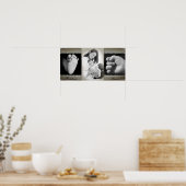 10"x20" 3-Slot-Familienkollage antike Montage Poster (Küche)