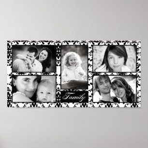 10"x20" 5-Slot-Personalisierte Familienkollage Poster