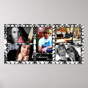 10"x20" 5 Steckplatz Personalisierte Senior Collag Poster