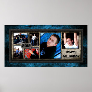 10"x20" 6 Fach SENIOR Collage Montage Schwarzes Ei Poster