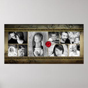 10"x20" 8 Fach Familien Collage Montage Rejoioce Poster