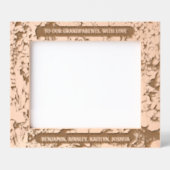 10"x8" für Großeltern mit Blumenstrauß der Liebe Geätzte Rahmen (Vorderseite)