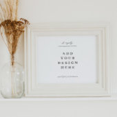 10"x8" Hochzeitsschrift, Eigener Zeichendruck Poster