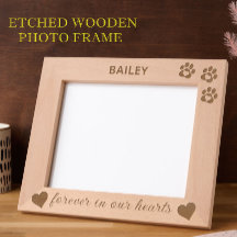 10"x8" Pet-Memorial Hunde Katze Pfeile Etched Etch