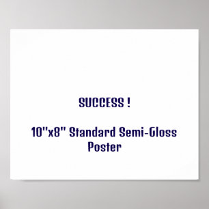 10"x8" Standardposter halbmatt Poster