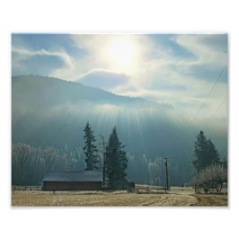 10"x8" Sun & Fog | | Nicht eingerahmtes Foto druck