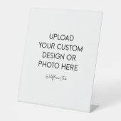 10" X 12" Plastic Pedestal Stand Sign Sockelschild (Vorderseite)