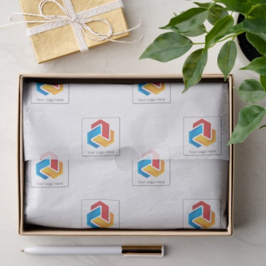 10" x 15" zerstreute Logo - Vertikale Seidenpapier (Geschenk)