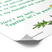 10" x 8" Poster: "Guten Morgen, Gott!" Poster (Ecke)