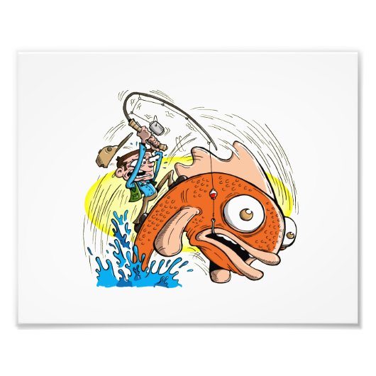 10 x 8 Print - Fishing Cartoon - Master Fisherman Fotodruck (Vorne)