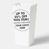10 x benutzerdefiniertes Popcorn Box 25% Rabatt au Geschenkschachtel (Rückseite)