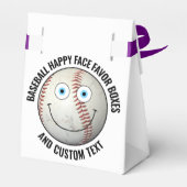 10 x Custom Baseball BLAUE EYES Happy Face Geschenkschachtel (Rückseite)