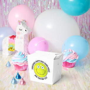 10 x Custom Pickleball Party BLUE EYES Happy Face Geschenkschachtel