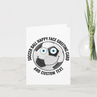 10 x Custom Soccer BLAUE EYES Happy Face Gruß Karte