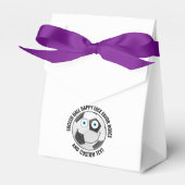 10 x Custom Soccer Party BLAUE EYES Happy Face Geschenkschachtel (Vorderseite)