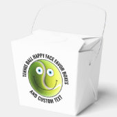 10 x Custom Tennis Party BLUE EYES Happy Face Geschenkschachtel (Vorderseite)