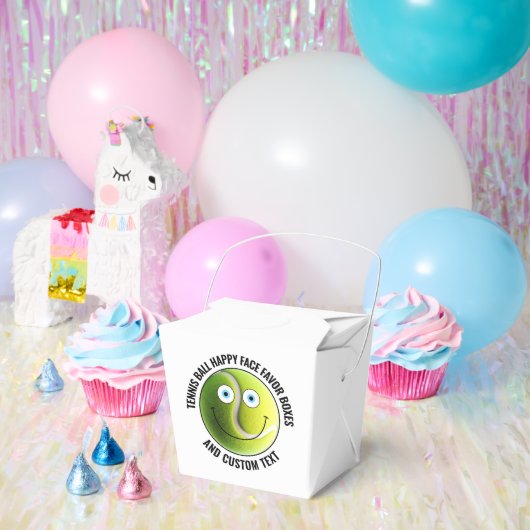 10 x Custom Tennis Party BLUE EYES Happy Face Geschenkschachtel (Party)