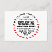 10 x Custom Wedding Enclosure Cards Begleitkarte (Vorderseite)