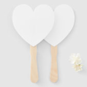 10 x Personalisierte Heart Fans Fächer (Vorne und Hinten)